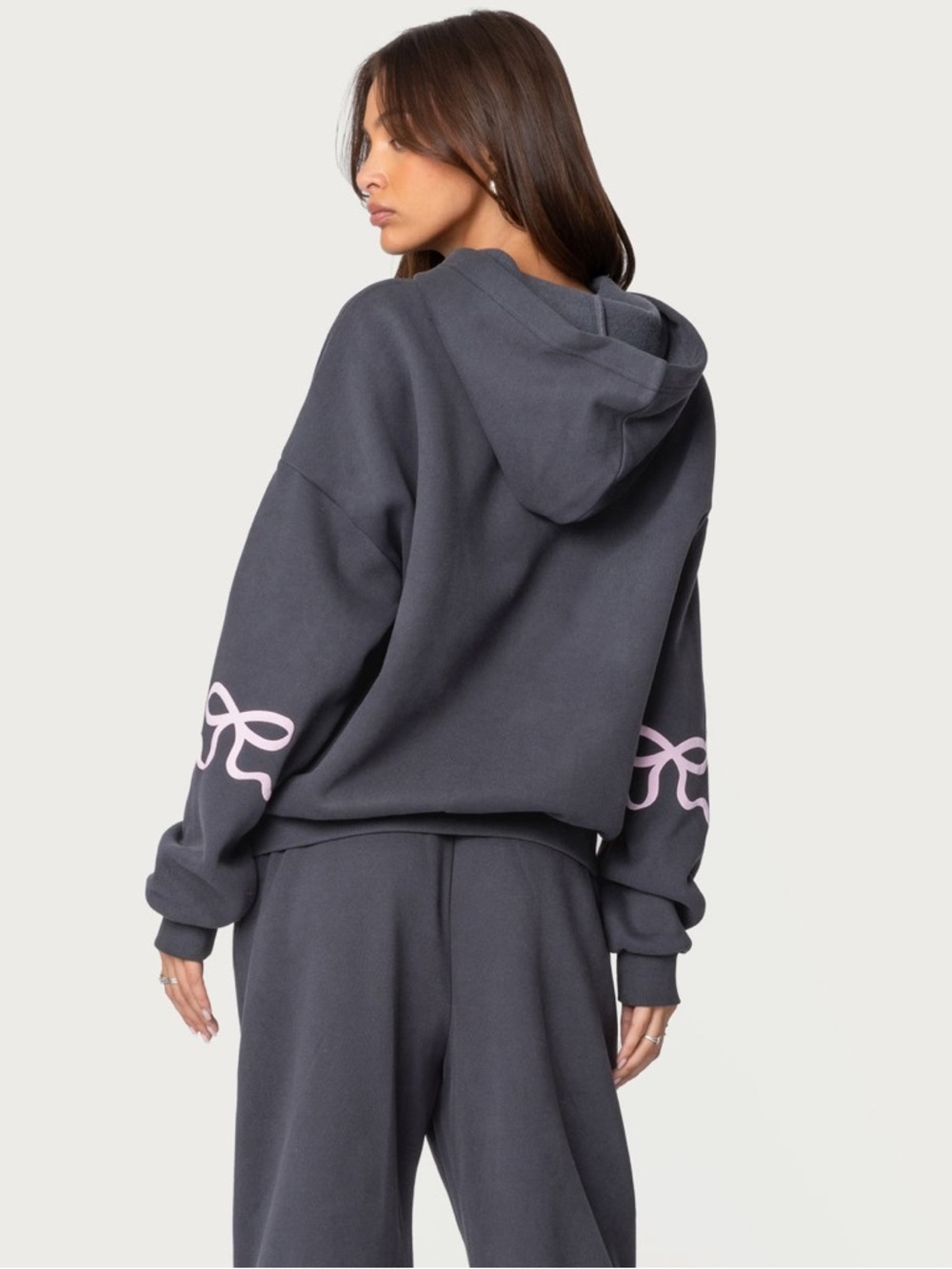 Edikted Bonney Bow Detail Hoodie